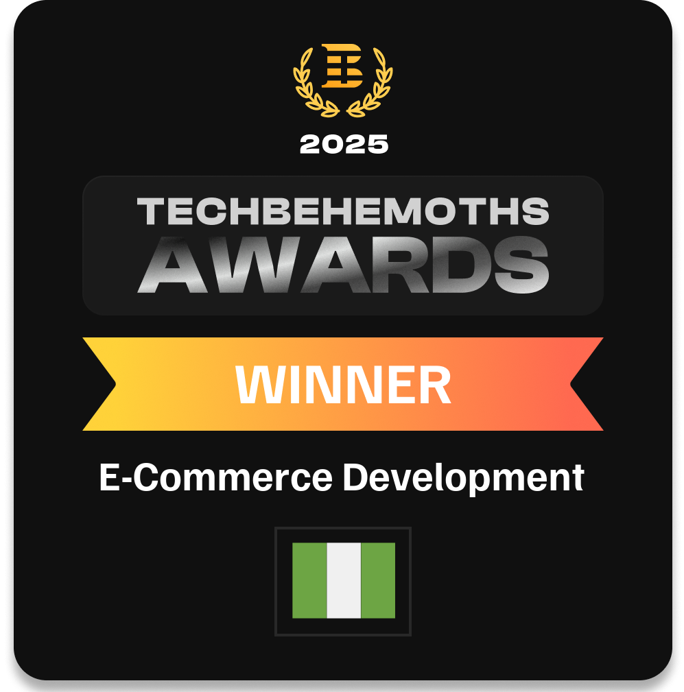 Delighted to announce that Theorem Team is the 2025 Award-winning company in Nigeria for our E-Commerce Development services 🏆